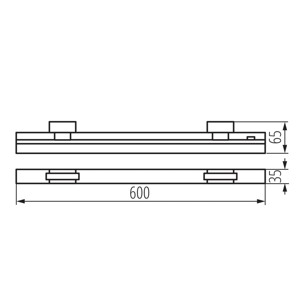 LED Schienenleuchte LTL-E CCT 3000K 4000K 6500K schwarz 15W 38397