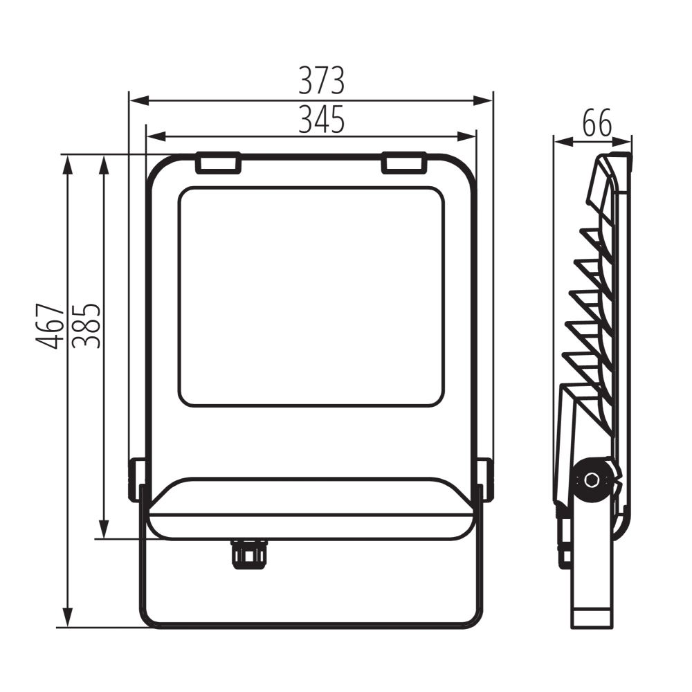 LED Außenstrahler FL AGOR AIO CCT 3000/4000/6000K IP65 Fluter 38429