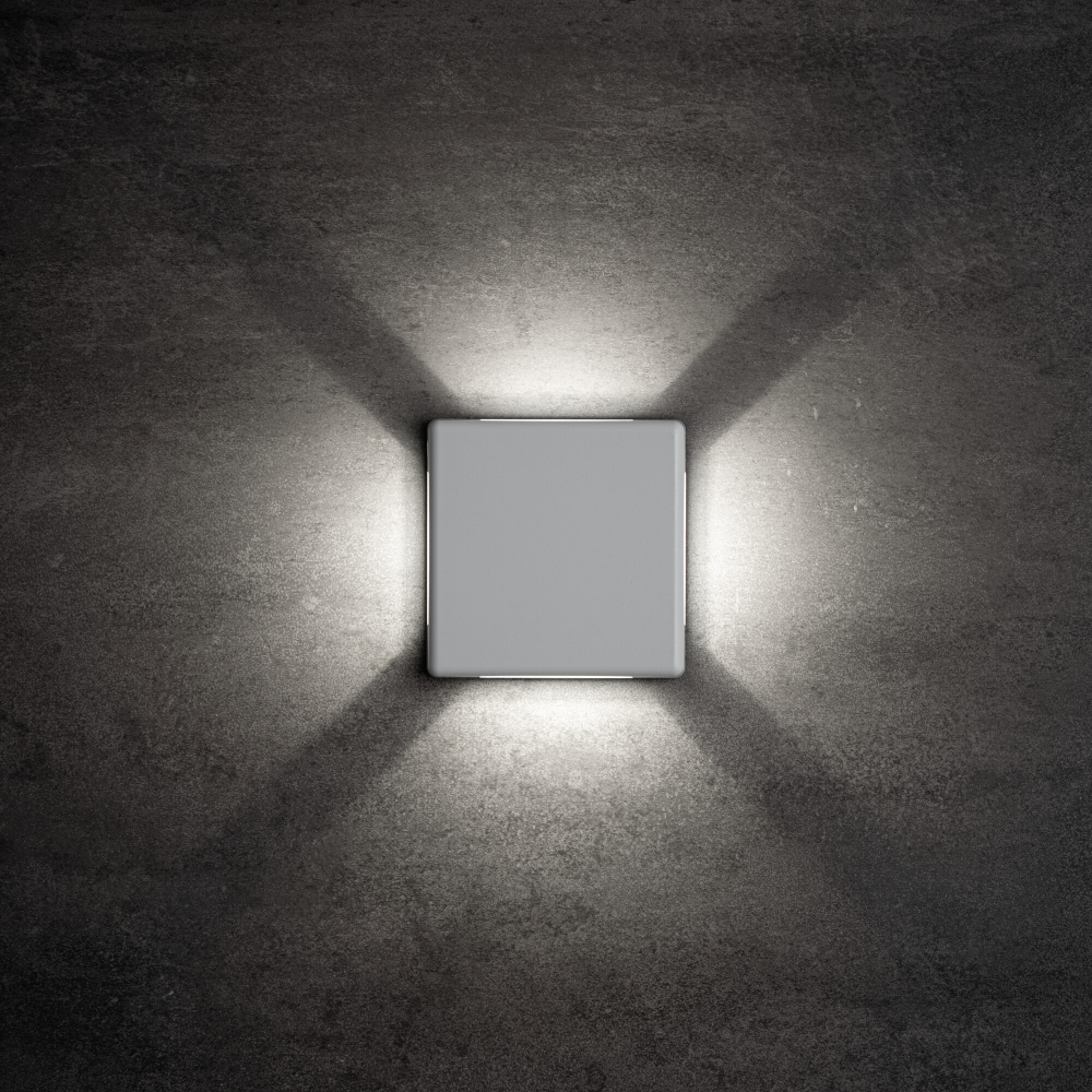 LED Wandleuchte REFAZI 4000K weiss 6W 360Lm IP54 Kanlux 39180