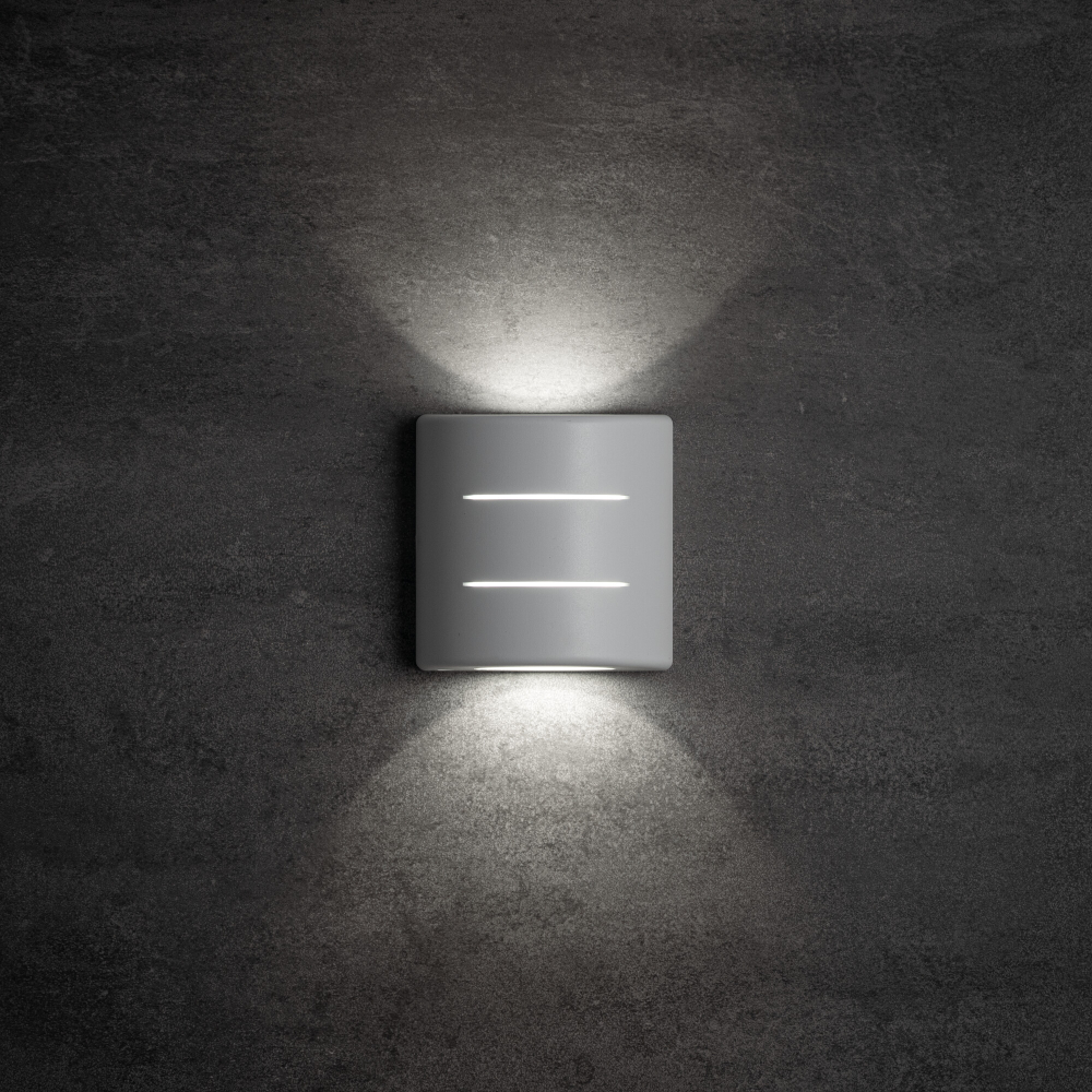 LED Fassadenleuchte REFAZI 4000K weiss 6W IP54 Kanlux 39183