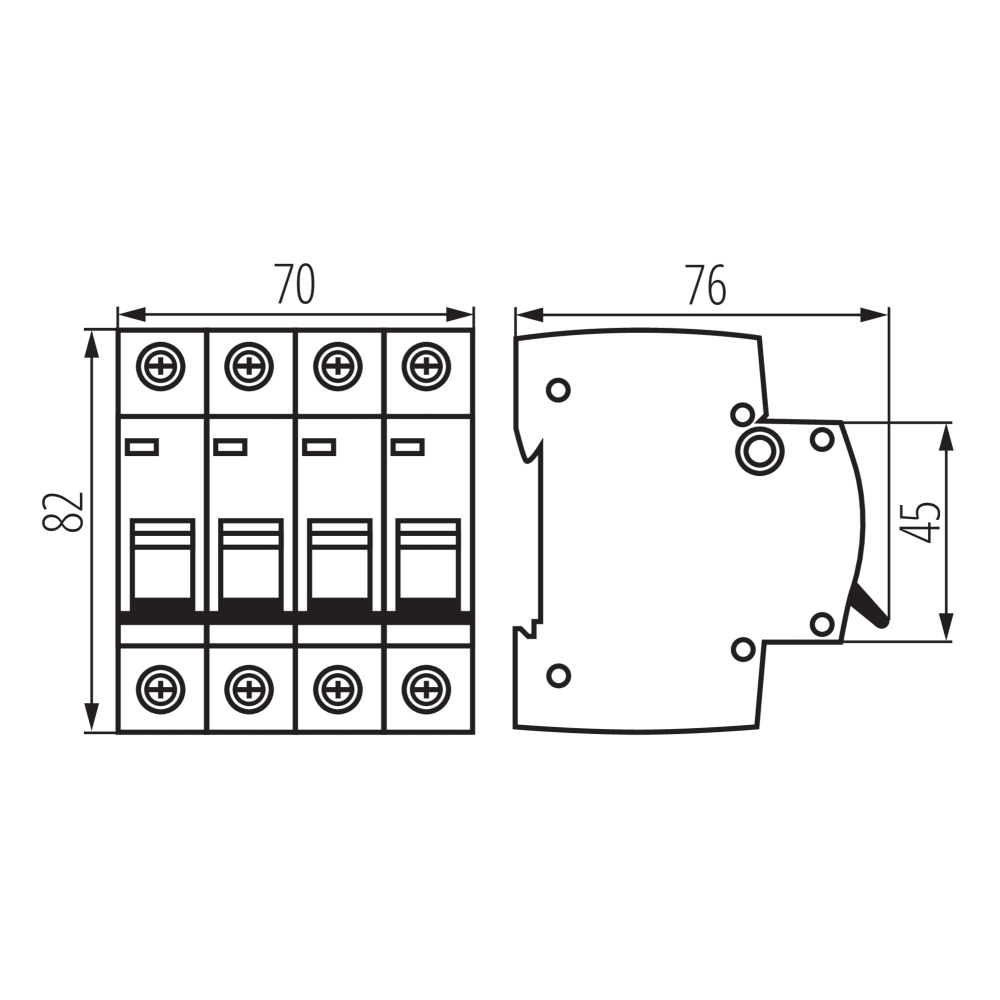 Leitungsschutzschalter Ideal KMB10-C2/4 39381