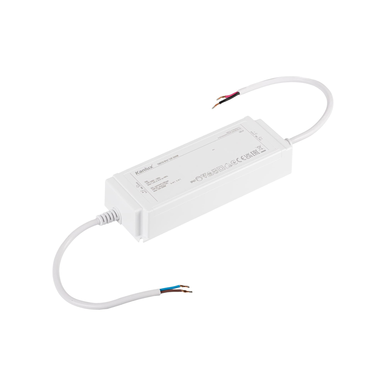 LED-Trafo TRETO IP67 24V 200W Elektronischer Transformator Kanlux 39521