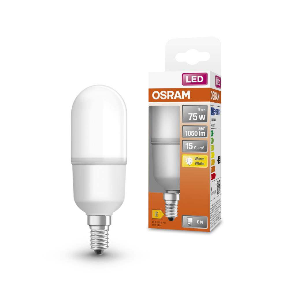 Osram LED Lampe STAR Stick E14 9W 2700K warmweiss 1050Lm kolben 200°