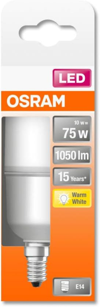 Osram LED Lampe STAR Stick E14 9W 2700K warmweiss 1050Lm kolben 200°