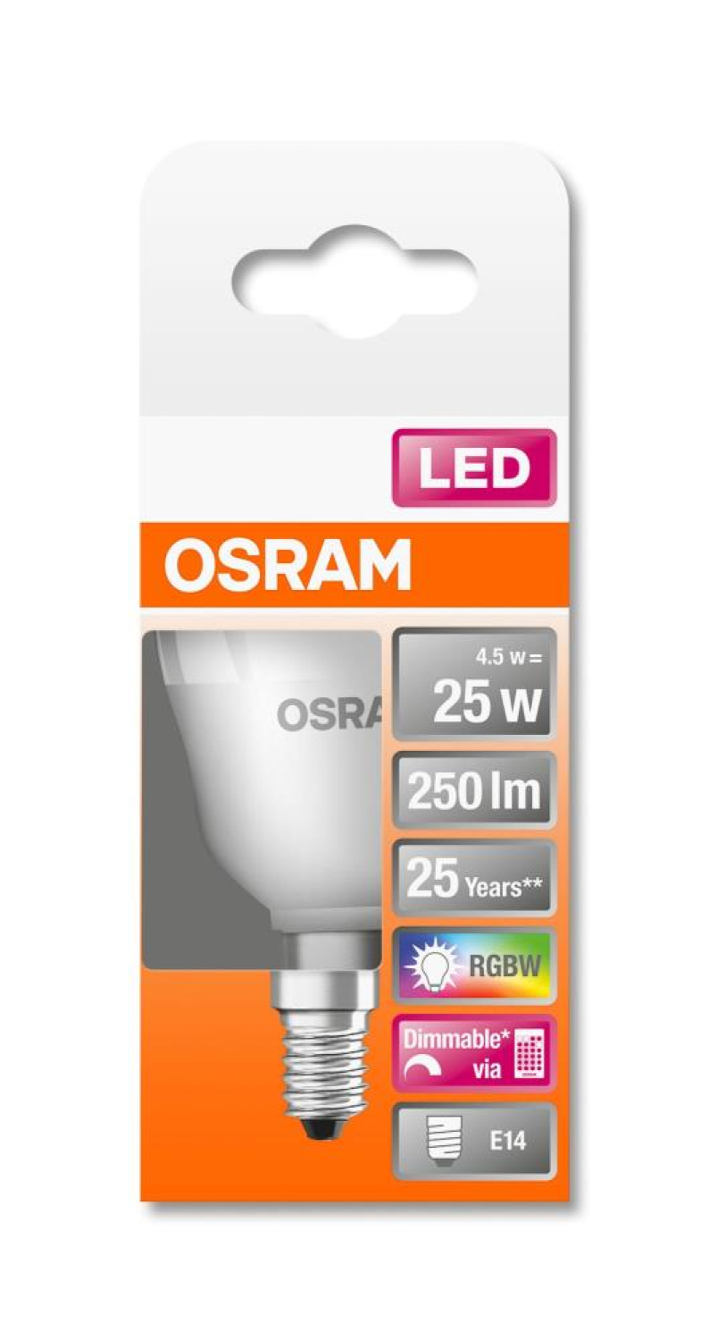 Osram RGB LED Leuchtmittel E14 Fernbedienung Farbwechsel dimmbar
