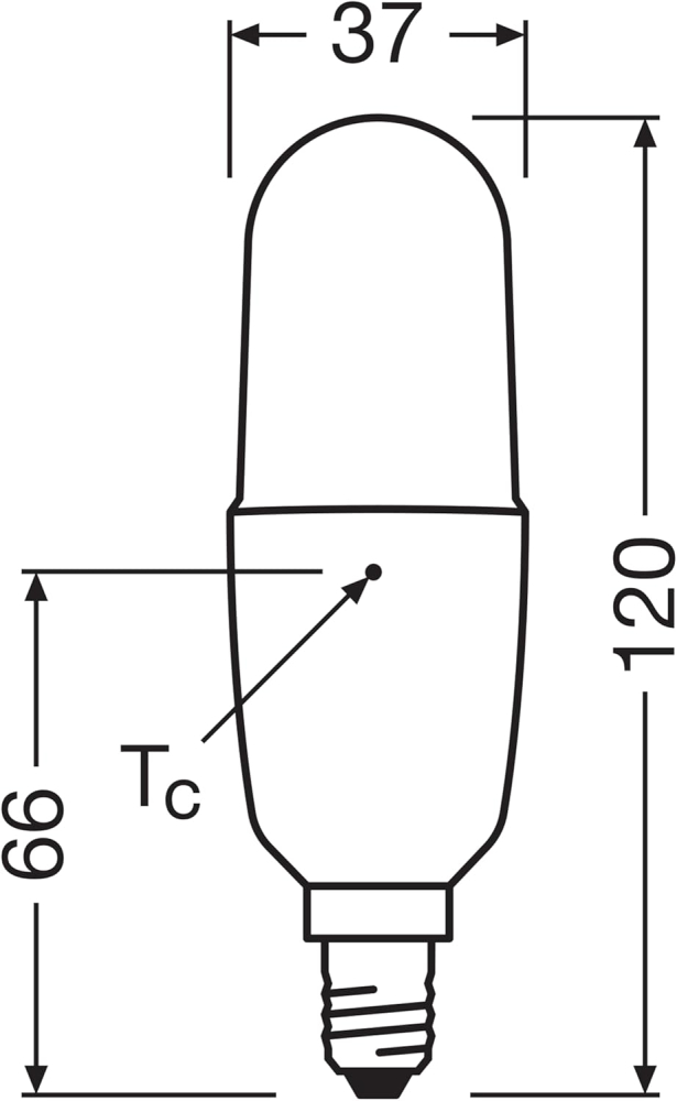 Osram LED Lampe STAR Stick E14 9W 6500K kaltweiss 1050Lm Kolbenleuchte