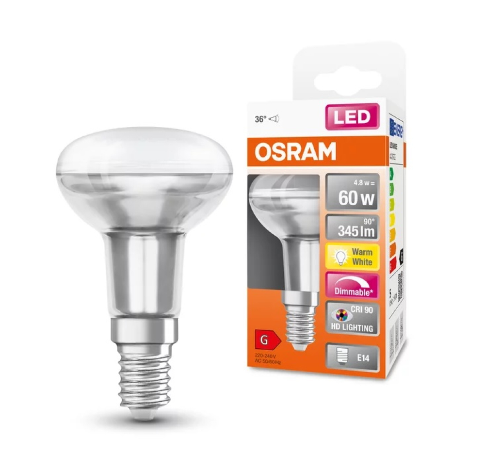 OSRAM E14 LED SUPERSTAR Reflektor R50 5W 36° 345Lm 2700K Ra90