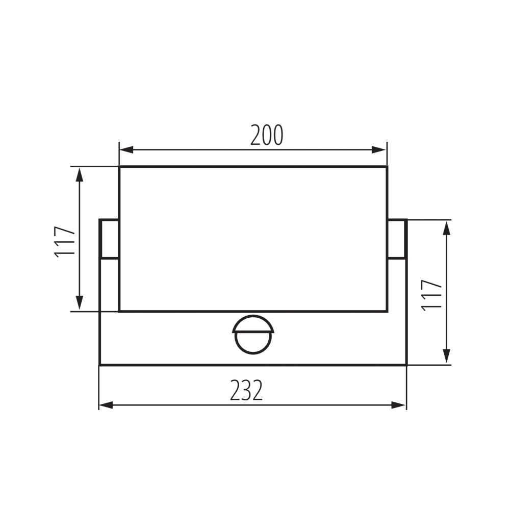 LED Fassadenleuchte XERTO EL SE Bewegungsmelder CCT 3000/4000/6500K IP65 45819