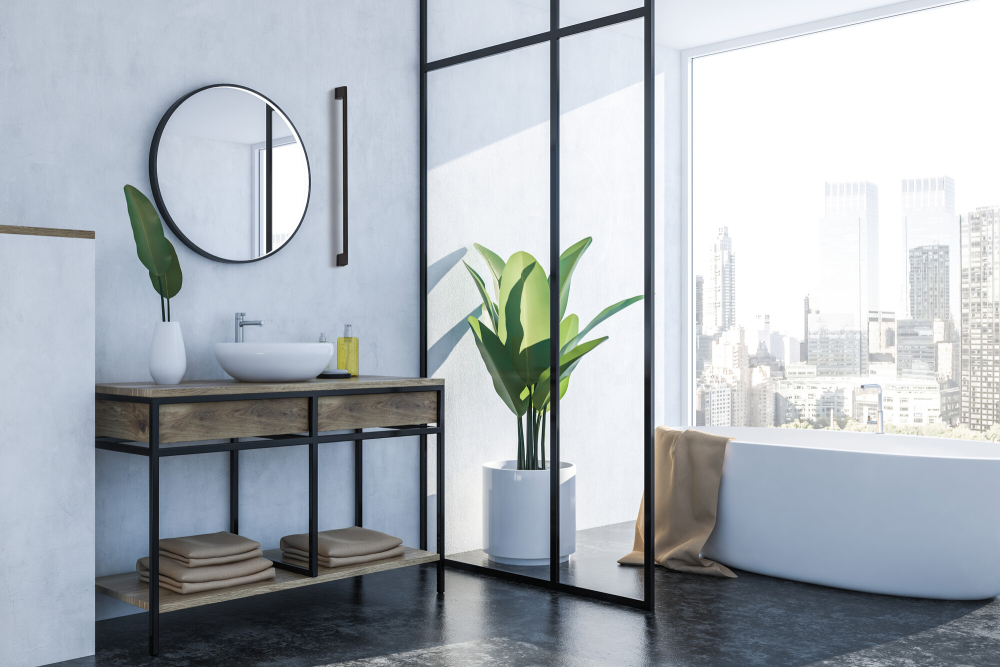 LED Wandleuchte YALTE CCT 3000/4000/6500K 90cm schwarz drehbar 8,5W IP54 Kanlux 45872