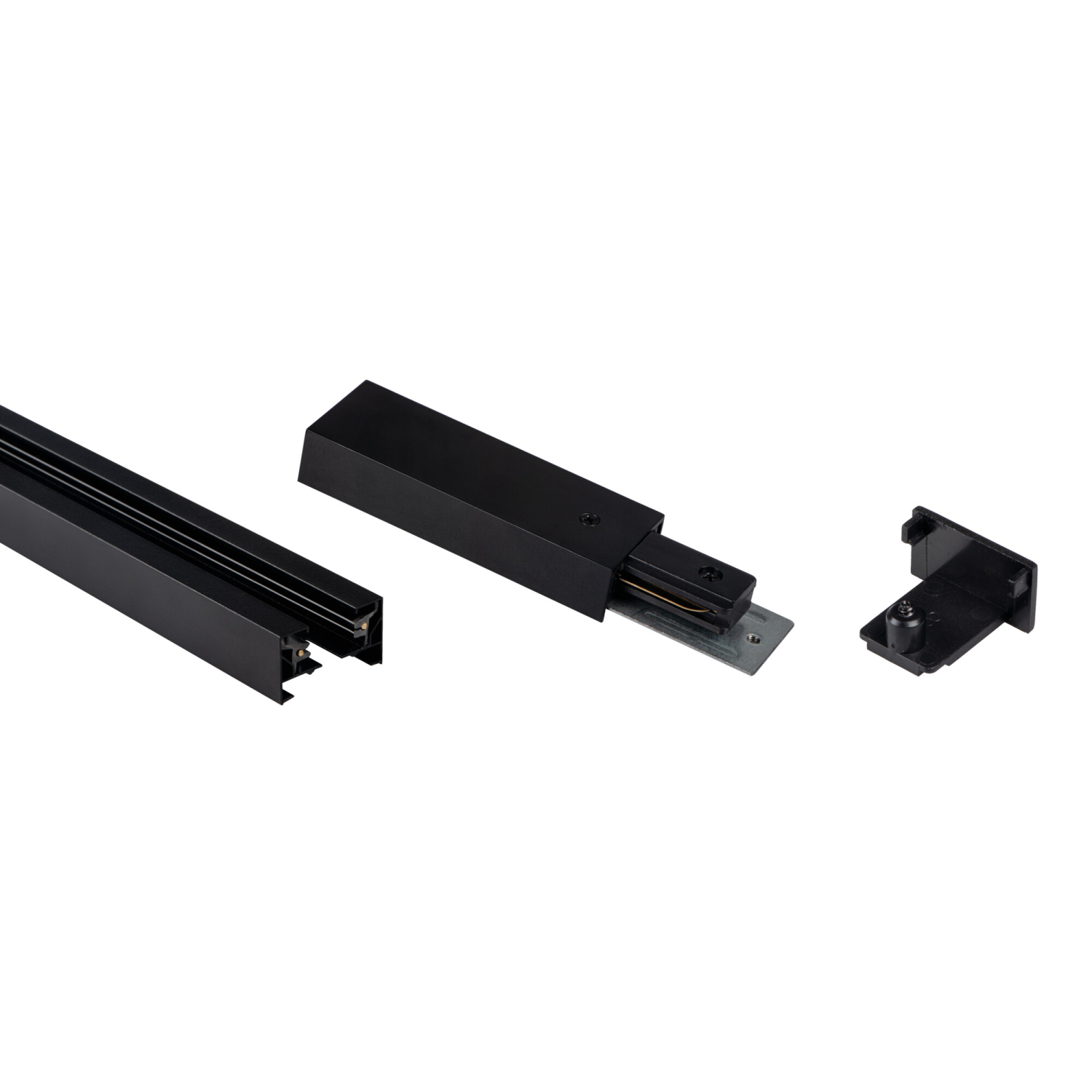 Kanlux TEAR 1F SET 1m 1-Phasen Stromschiene + Anschluss + Endkappe schwarz 1F-System 45882