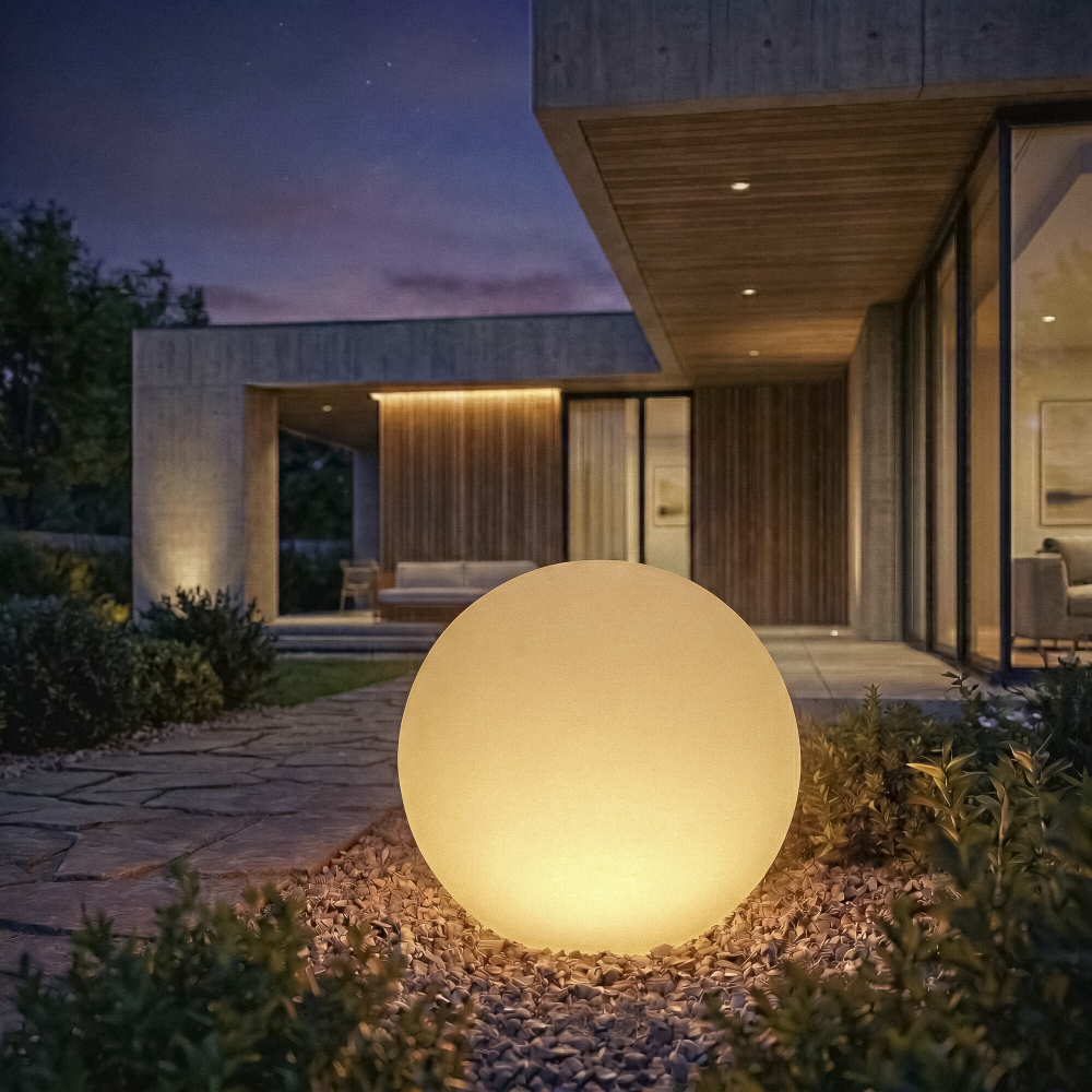Gartenleuchte STONO 20 MLK E27 IP65 Kugelleuchte Kanlux 45930
