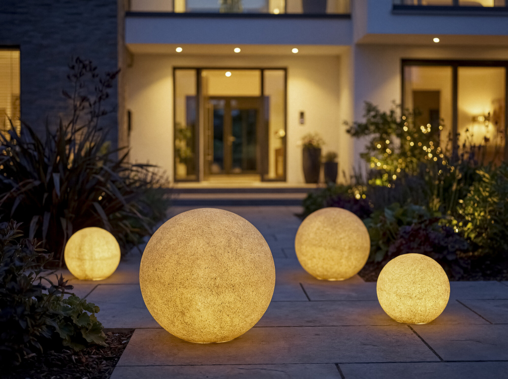 Gartenleuchte STONO 50 TRK E27 IP65 Kugelleuchte Terrakotta Kanlux 45937