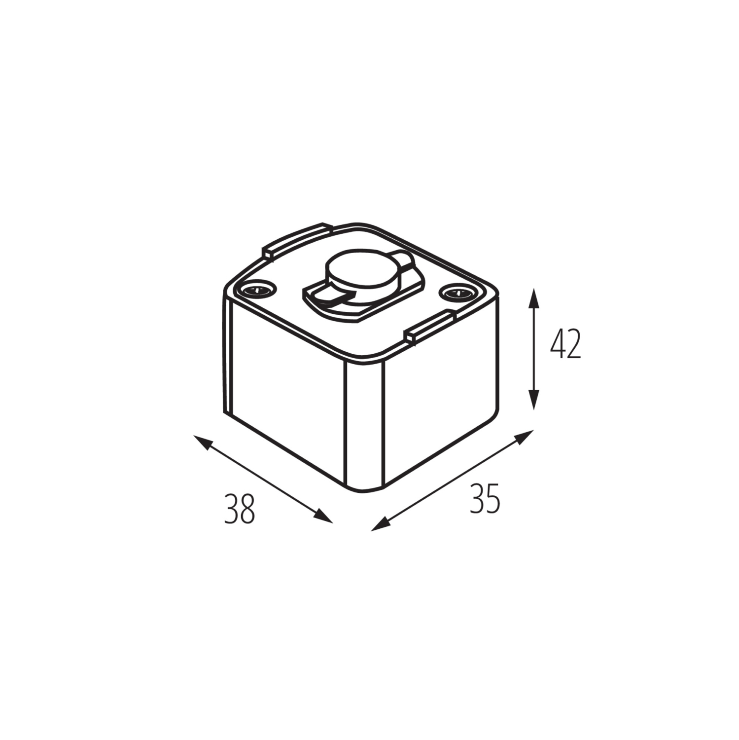 TEAR 1F PADAPTOR-B - Zubehör für 1-phasiges Stromschienensystem Kanlux 45913