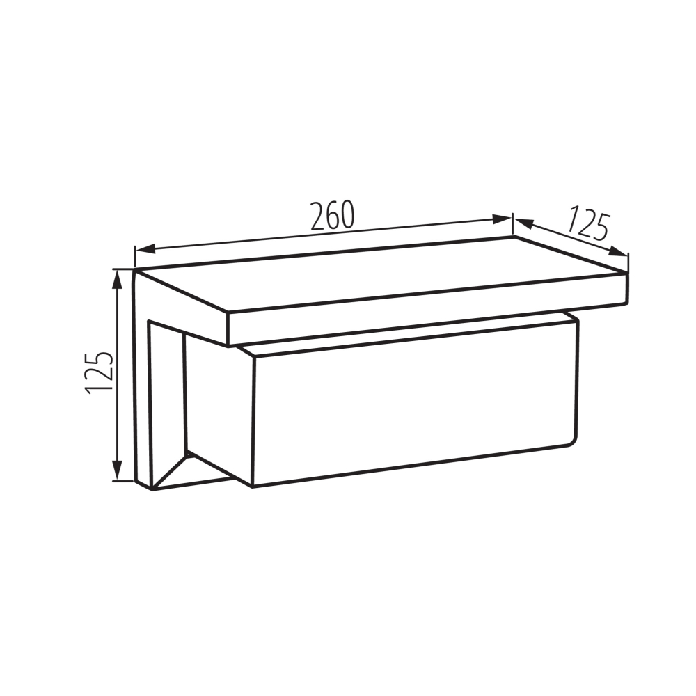 Fassadenleuchte LERTO EL E27 B schwarz IP54 Wandleuchte 45816