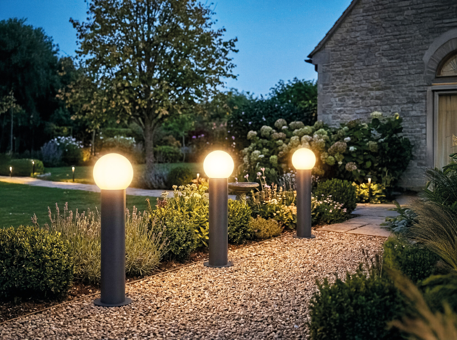 Wegeleuchte STONO 15M 80 GR anthrazit IP65 E27 Kanlux 46085