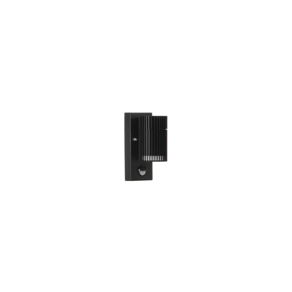 Aussenwandleuchte RADILO EL 1X SE B PIR Sensor schwarz IP44 GU10 Kanlux 46202