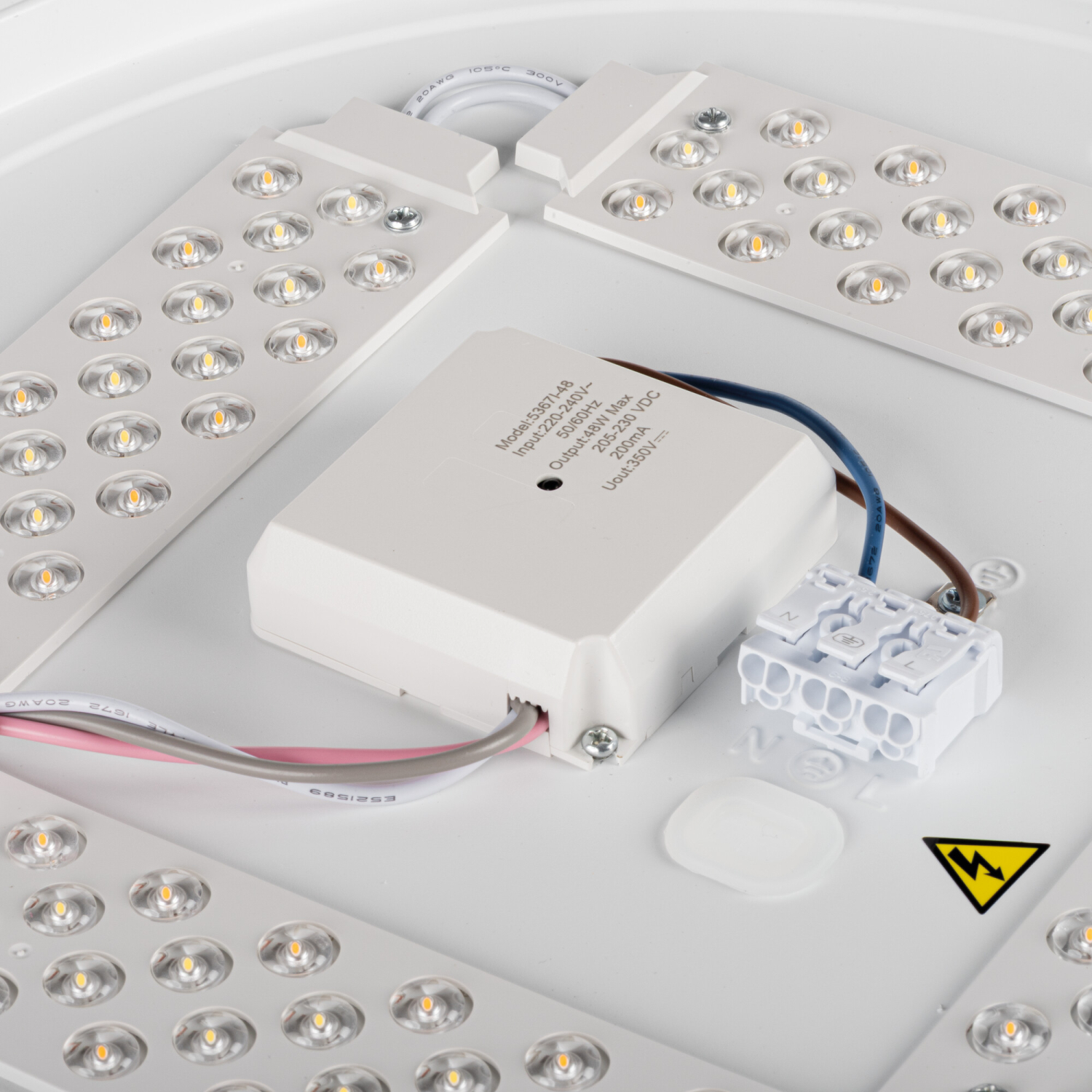 LED Deckenlampe LIXAN CCT 3000-6500K FB dimmbar Ø385 weiß / silber Kanlux 46280