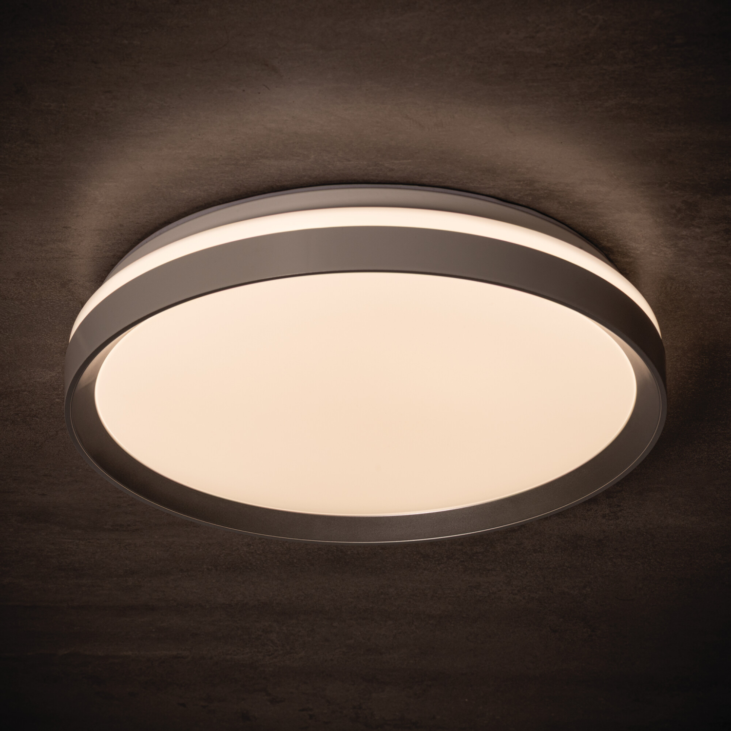 LED Deckenleuchte LIXAN CCT 3000-6500K FB dimmbar Ø385 weiß / schwarz Kanlux 46281