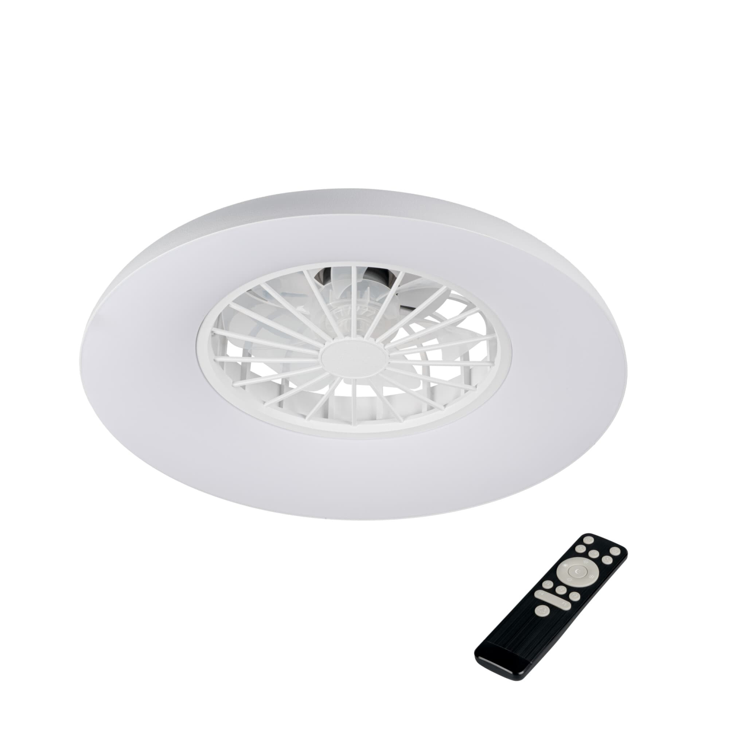 Kanlux LED Deckenleuchte PLAVE PAN CCT+RGB Ø485 mit Ventilator + FB 46370