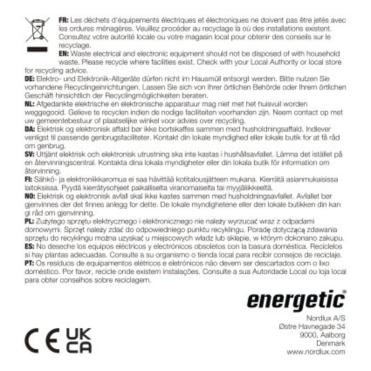 Energetic LED Lampe G45 E14 2700K 470Lm 3-stufig dimmbar Milky 5252000221