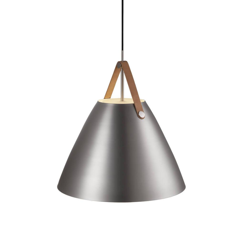 Pendelleuchte Nordlux Strap 48 gebürsteter Stahl Pendant E27 Leder 84353032