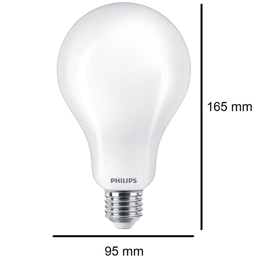 Philips A95 LED Lampe E27 23W 2700K warmweiss 3452Lm Matt
