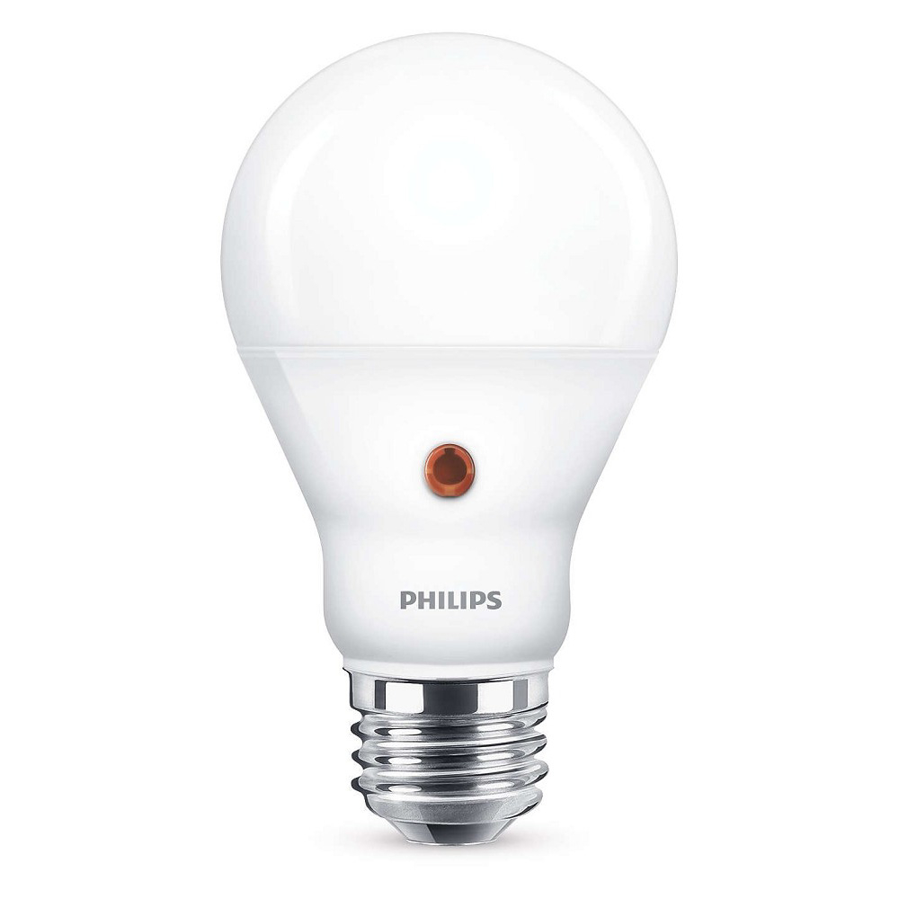 Philips LED Lampe E27 Tageslichtsensor 7,5W 2700K warmweiss 806Lm