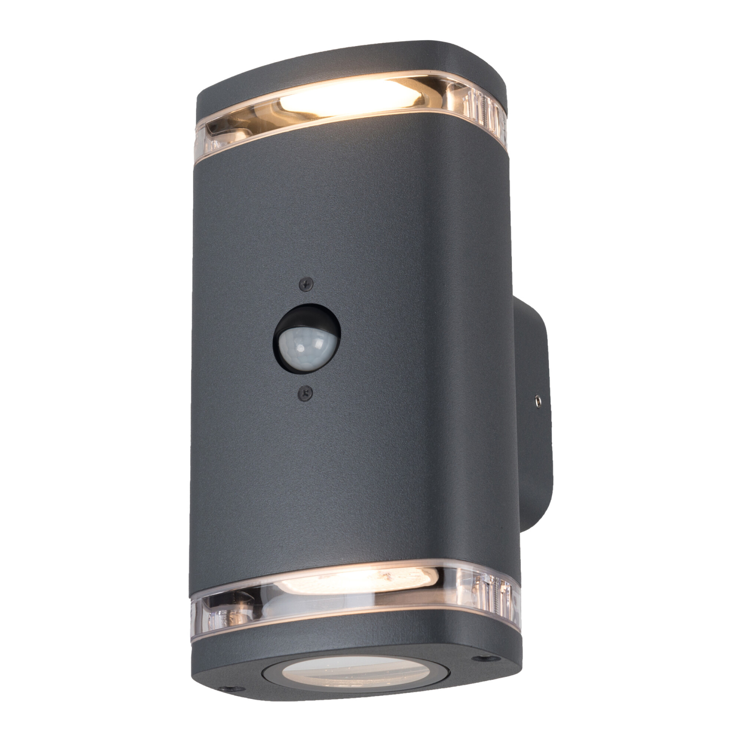 Kanlux Fassadenleuchte ZEVI W EL PIR Sensor graphit IP54 GU10 Bewegungsmelder 90103
