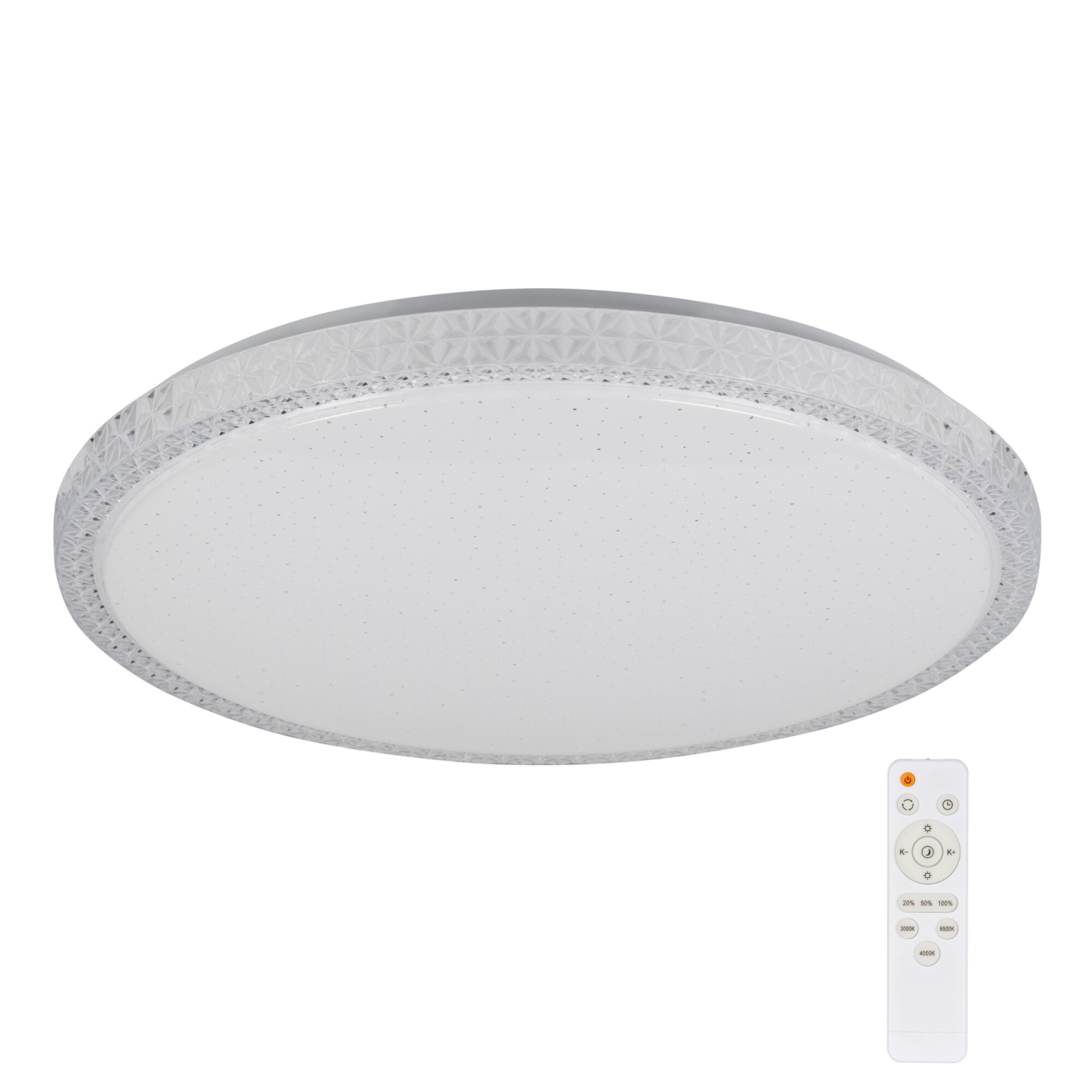 Kanlux LED Deckenleuchte LUMKO CCT 3000K, 4000K, 6500K Sternenhimmel FB dimmbar Ø480 weiss 90221