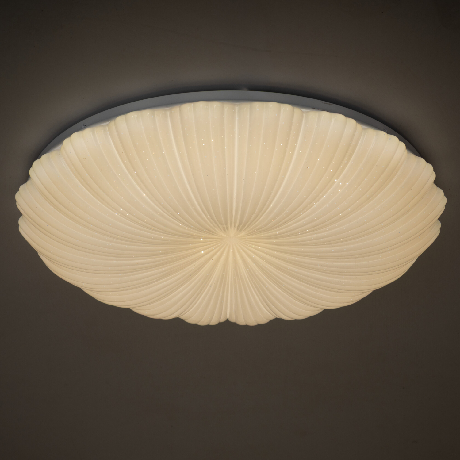 Kanlux LED Deckenleuchte BONSA CCT 3000K, 4000K, 6500K FB dimmbar Ø490 weiss Sternenhimmel 90222