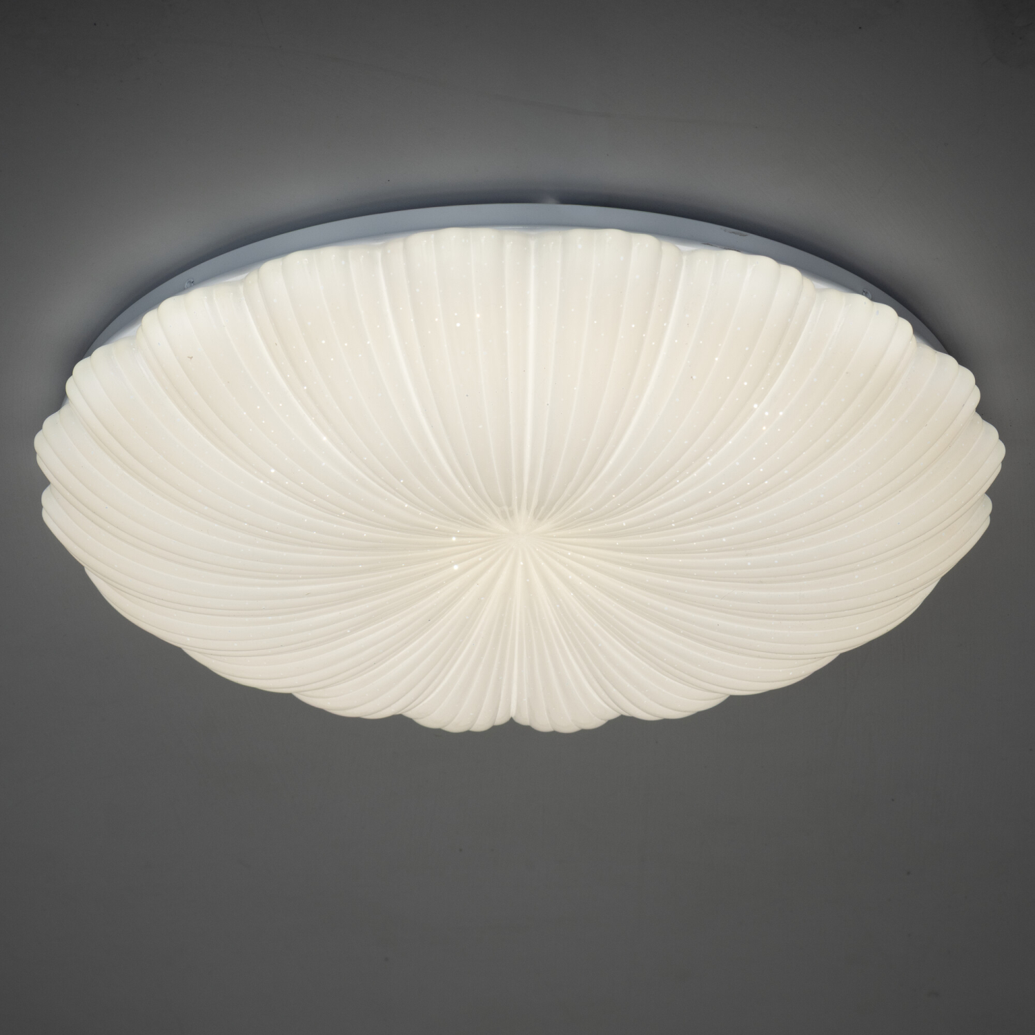 Kanlux LED Deckenleuchte BONSA CCT 3000K, 4000K, 6500K FB dimmbar Ø490 weiss Sternenhimmel 90222