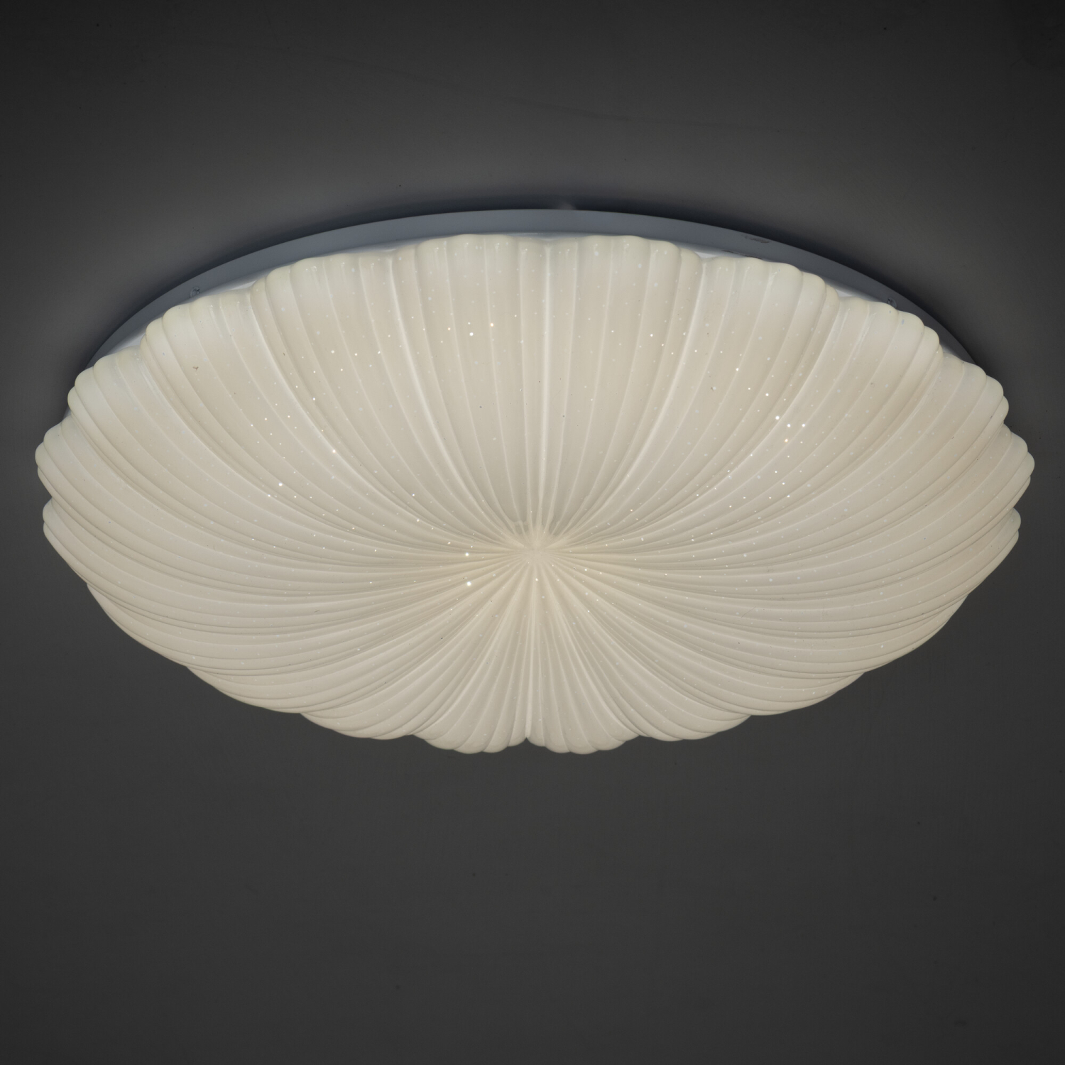 Kanlux LED Deckenleuchte BONSA CCT 3000K, 4000K, 6500K FB dimmbar Ø490 weiss Sternenhimmel 90222