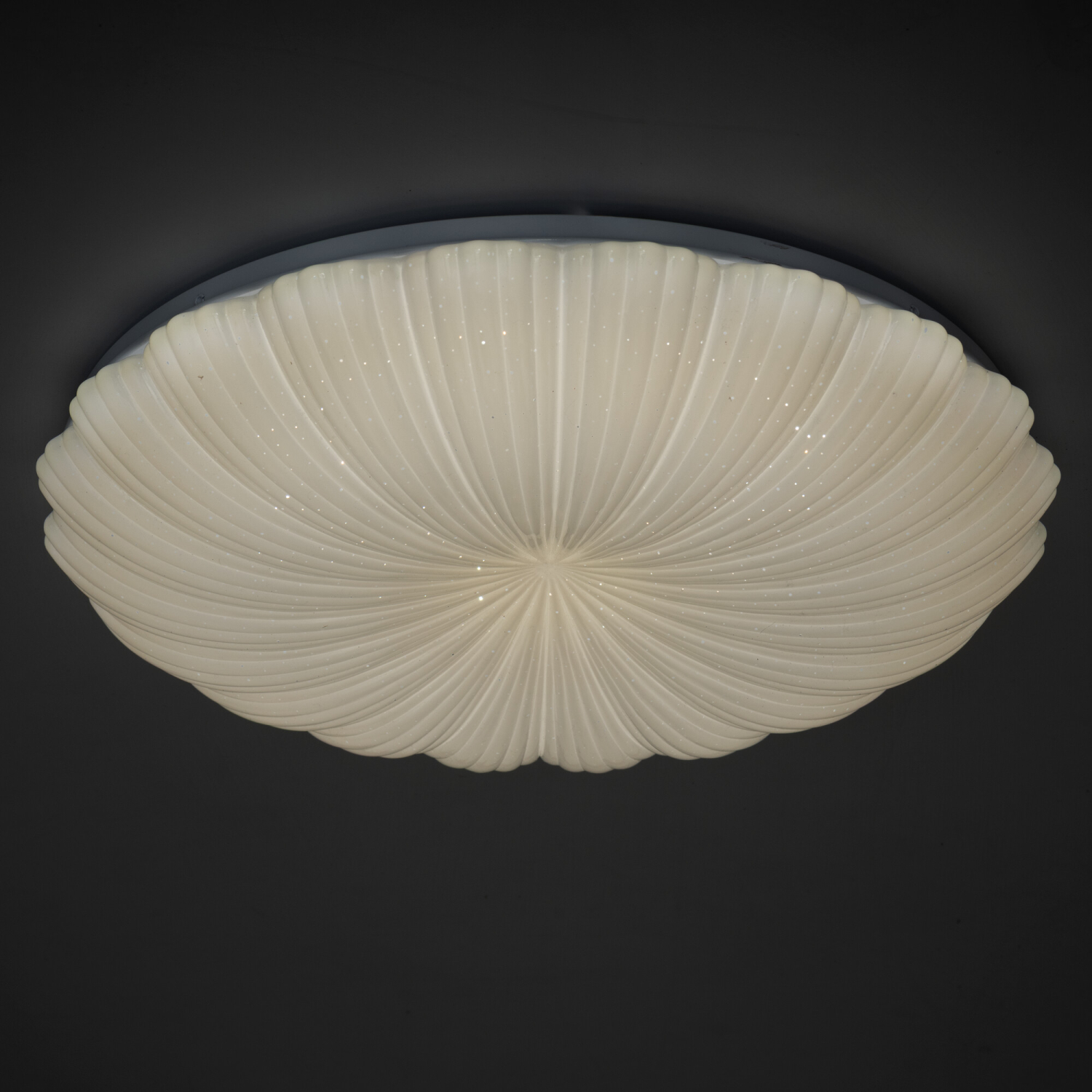 Kanlux LED Deckenleuchte BONSA CCT 3000K, 4000K, 6500K FB dimmbar Ø490 weiss Sternenhimmel 90222