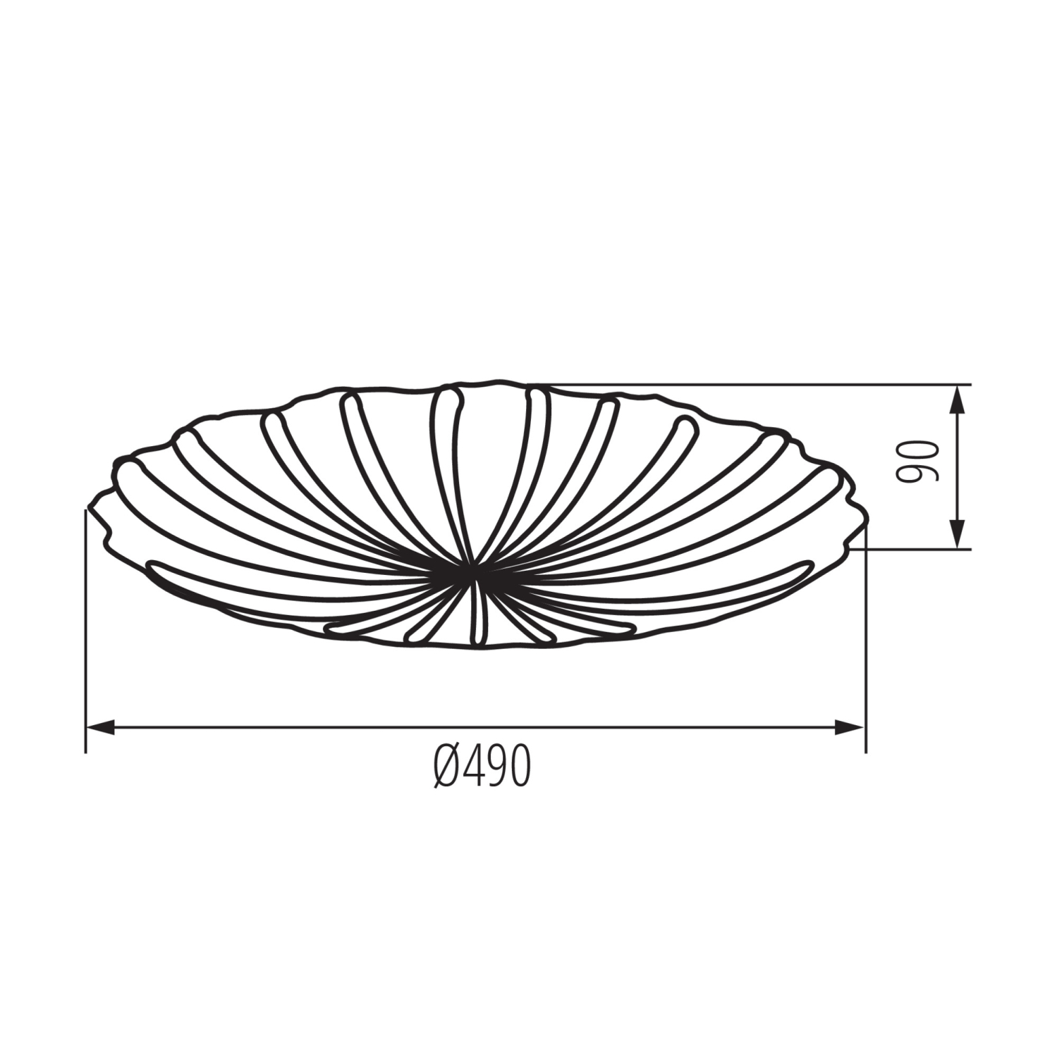 Kanlux LED Deckenleuchte BONSA CCT 3000K, 4000K, 6500K FB dimmbar Ø490 weiss Sternenhimmel 90222