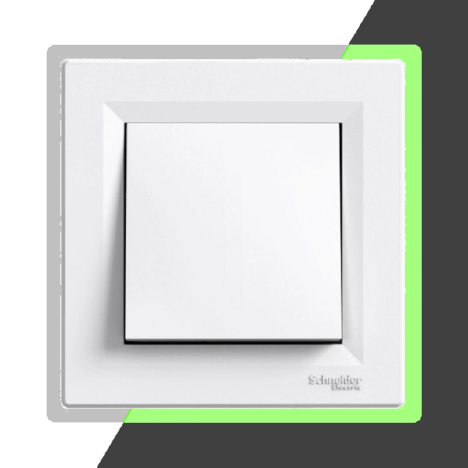 4 x SOIXX im Dunkeln leuchtende Rahmen Schneider Electric Asfora Steckdosen Schalter RL-SASF-991