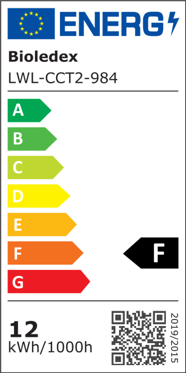 Bioledex LED Wandleuchte 18cm IP65 Rund 12W CCT 3000/4000/6500K Schwarz