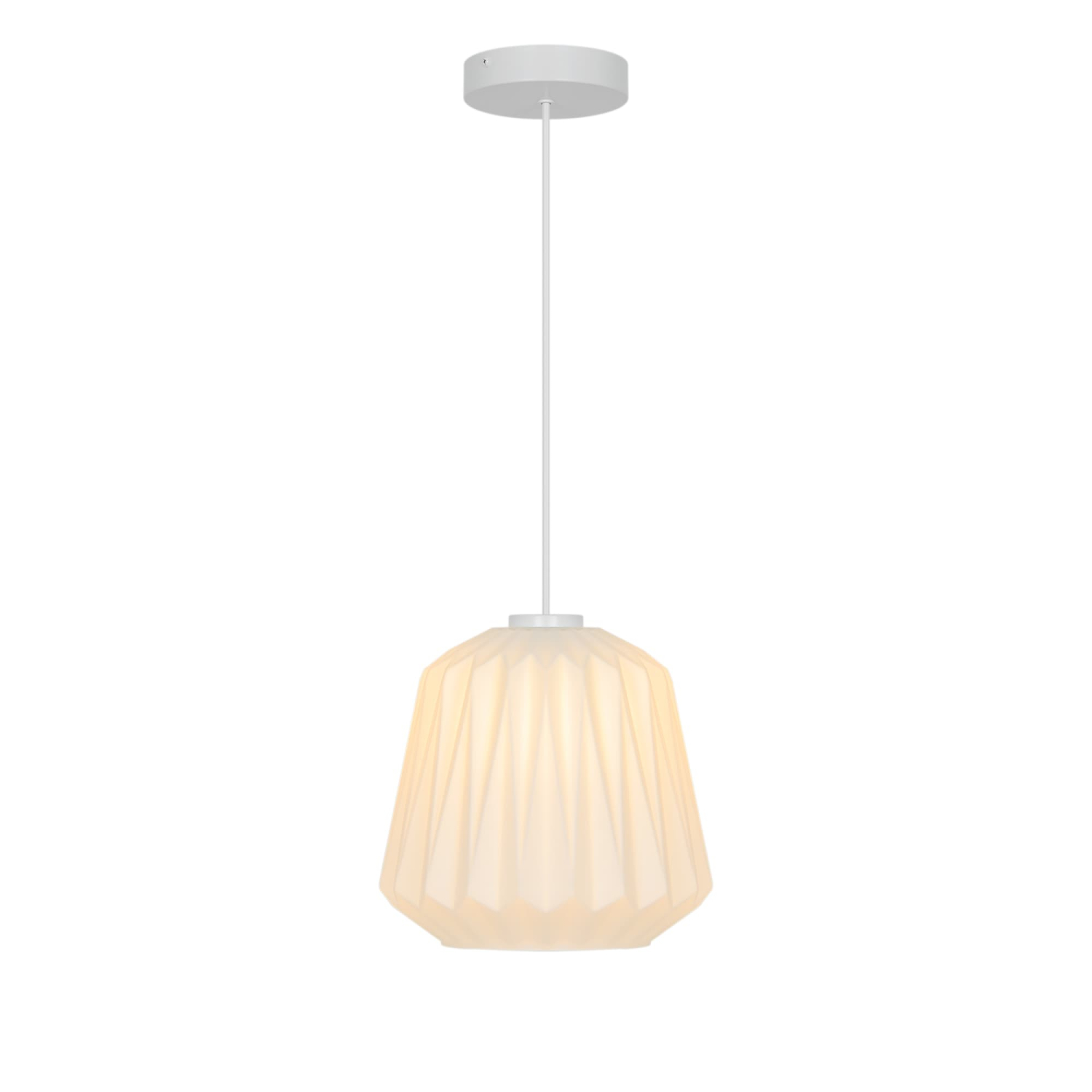 Nordlux Pendelleuchte Elbie plissiertes Opalglas E27 2612323001