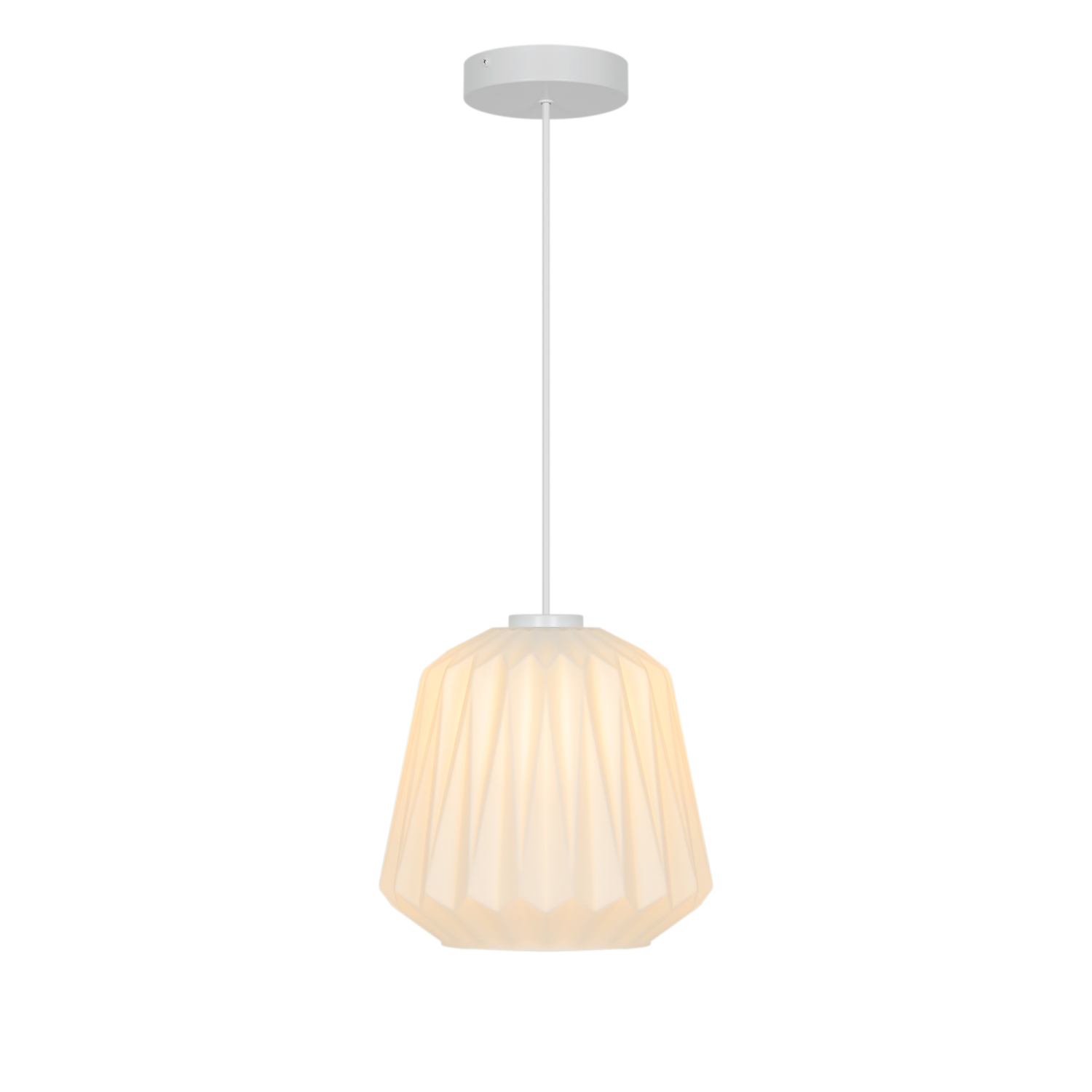 Nordlux Pendelleuchte Elbie plissiertes Opalglas E27 2612323001