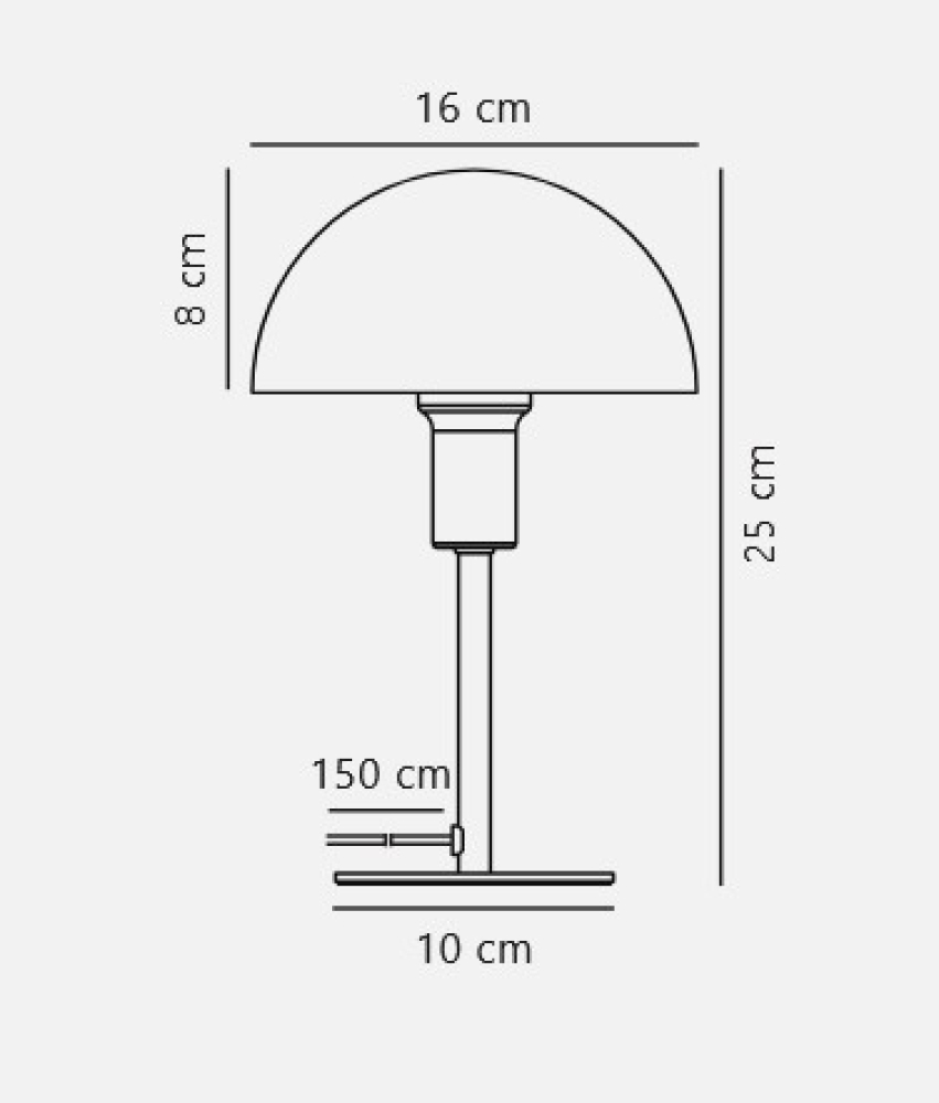 Tischleuchte Ellen Mini Nordlux Dunkelgrün E14 Tischlampe H25