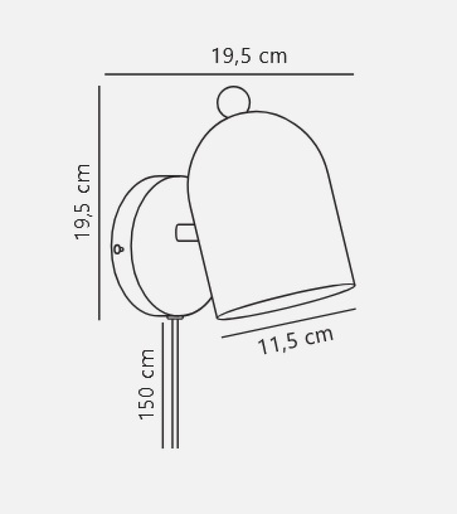 Kinder-Wandleuchte Nordlux Gaston Hellbraun E27 Wandlampe aus Metall und Holz