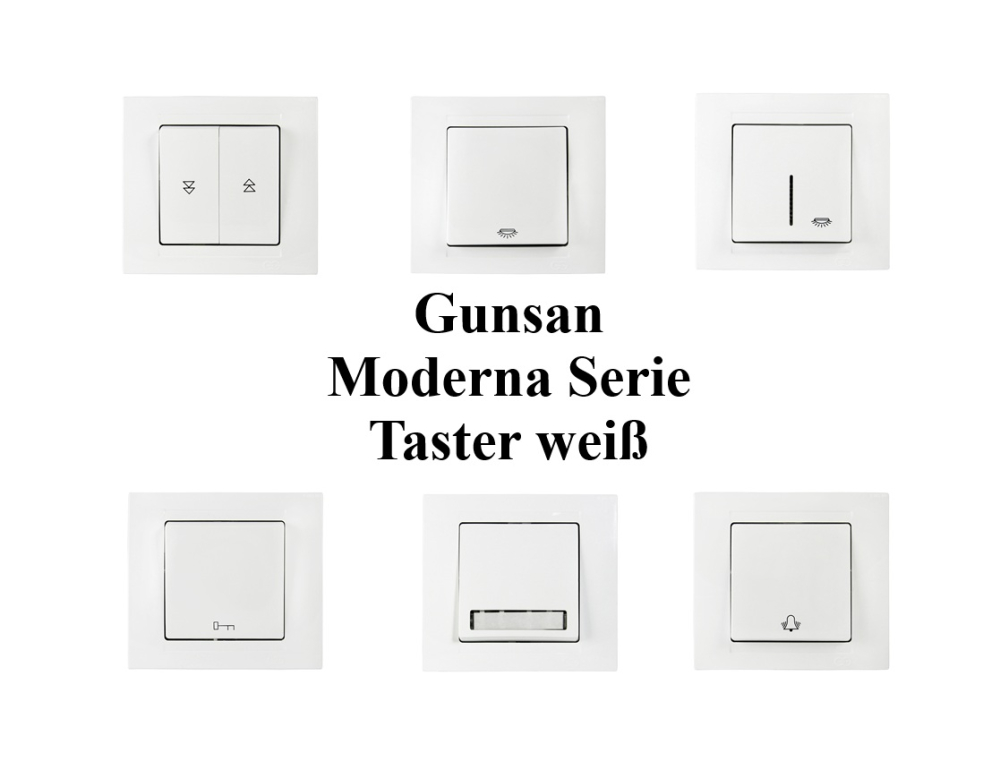 Moderna Jalousietaster Rolladentaster Unterputz Weiss Gunsan