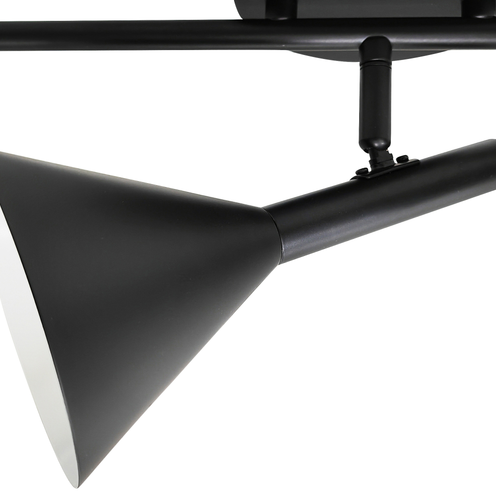 Deckenleuchte Kelvis Nordlux schwarz 3xGU10 skandinavische Deckenlampe