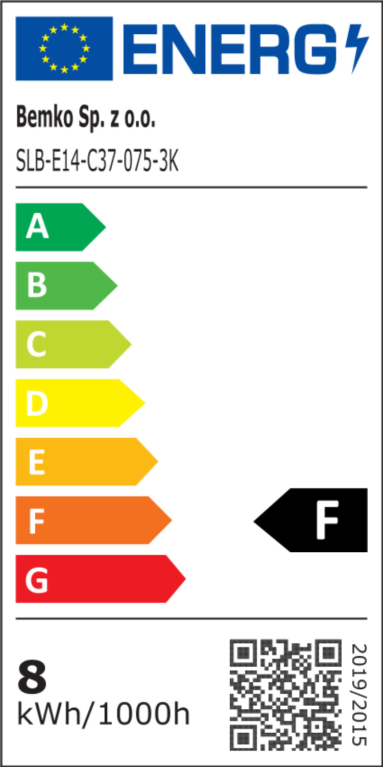 Bemko LED-Kerze E14 C37 SAMSUNG LEDs 7,5W 720Lm 3000K 180° D84-SLB-E14-C37-075-3K