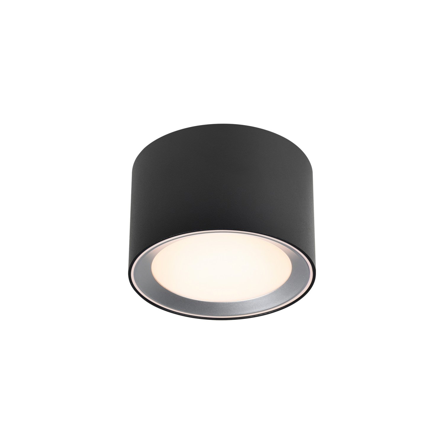 Nordlux LED Deckenleuchte Landon schwarz IP44 Badleuchte dimmbar 2700K 2110660103