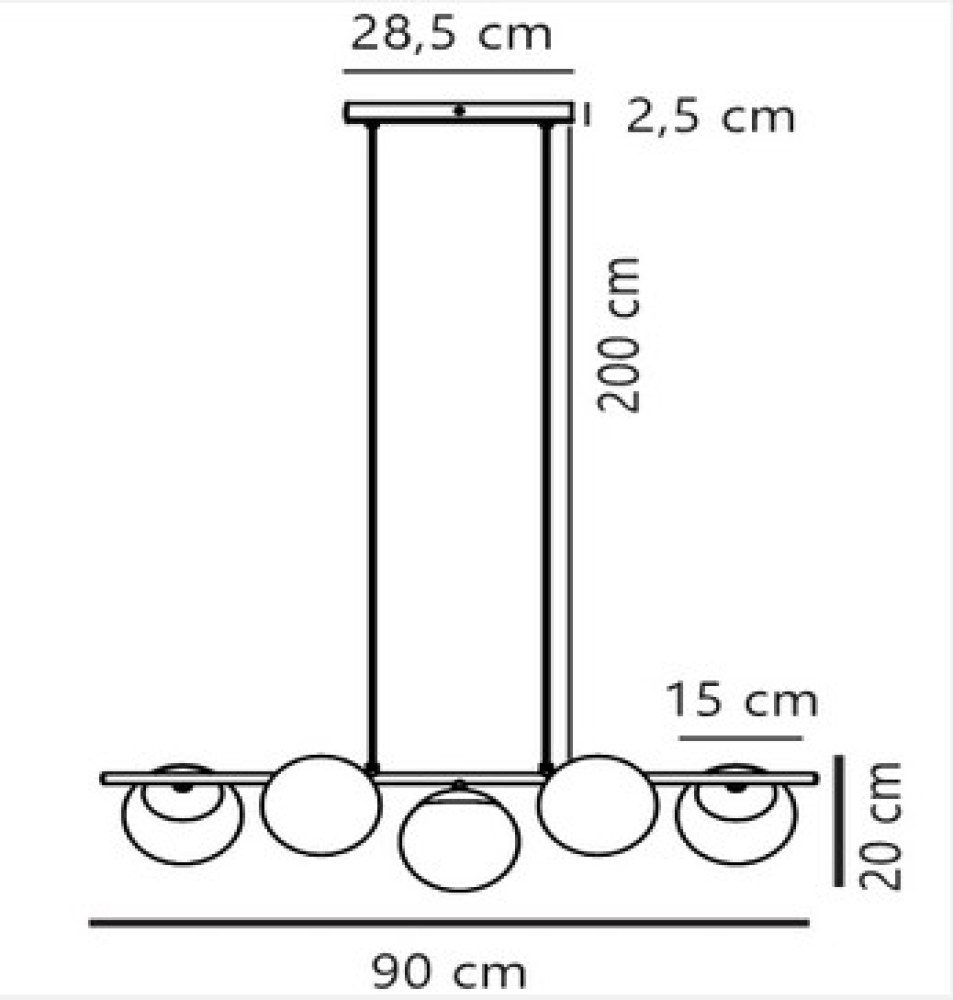Pendelleuchte Lilly 5-spot Nordlux Pendel 5xE14 schwarz