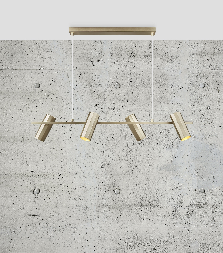 Nordlux Alanis 4 Pendelleuchte Messing Pendant 2213423035