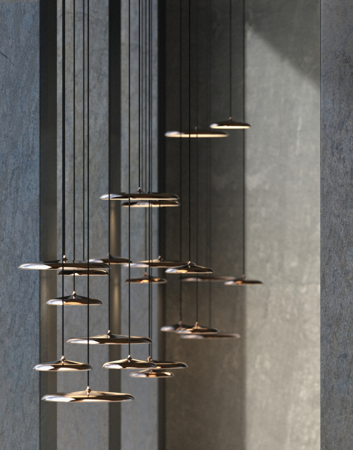 Designer LED Pendellampe Artist 25 Nordlux Kupfer DFTP Pendel 1000Lm dimmbar 2420203030