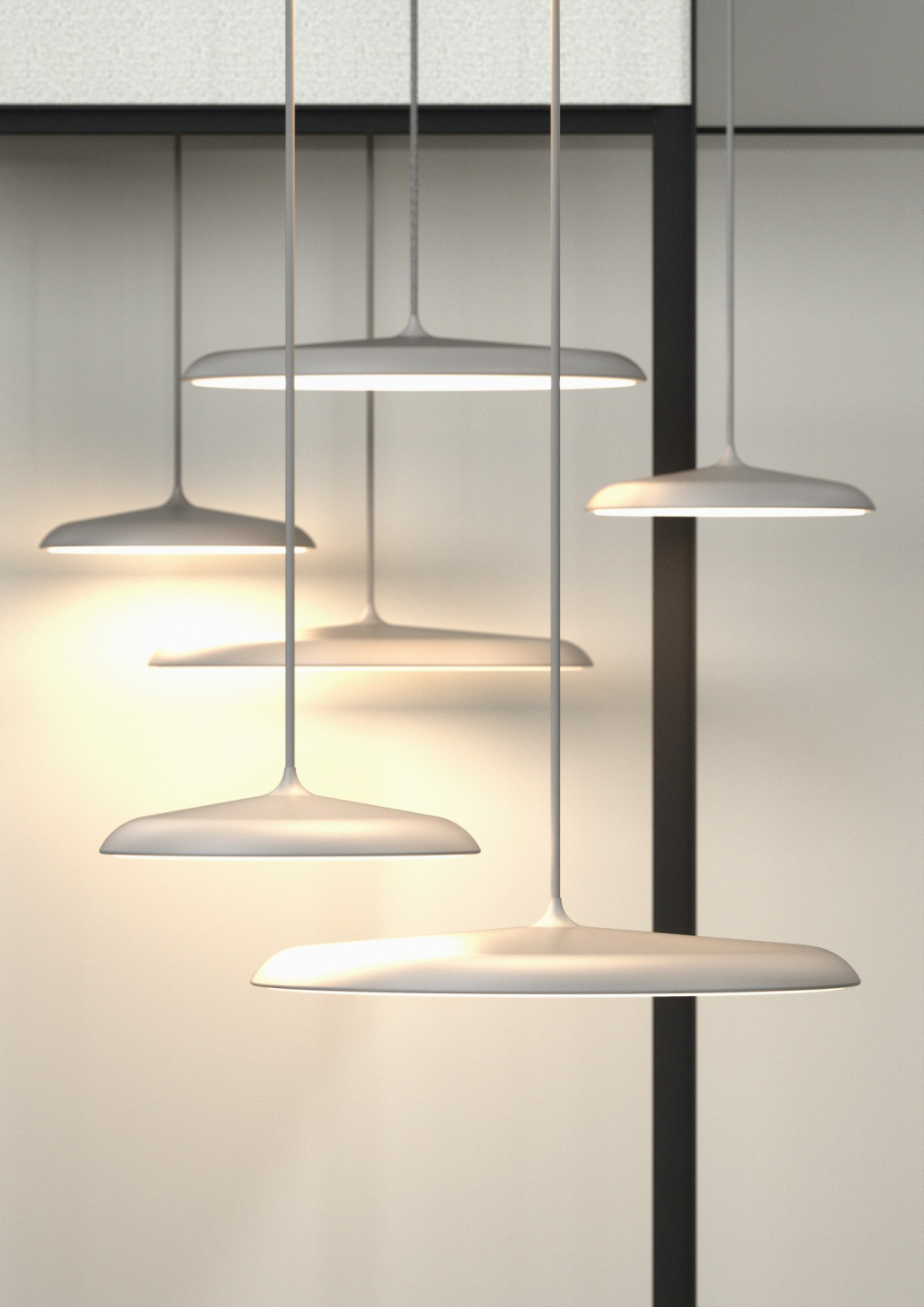Designer LED-Pendel Artist 25 Nordlux grau 14W Pendelleuchte 1000Lm dimmbar