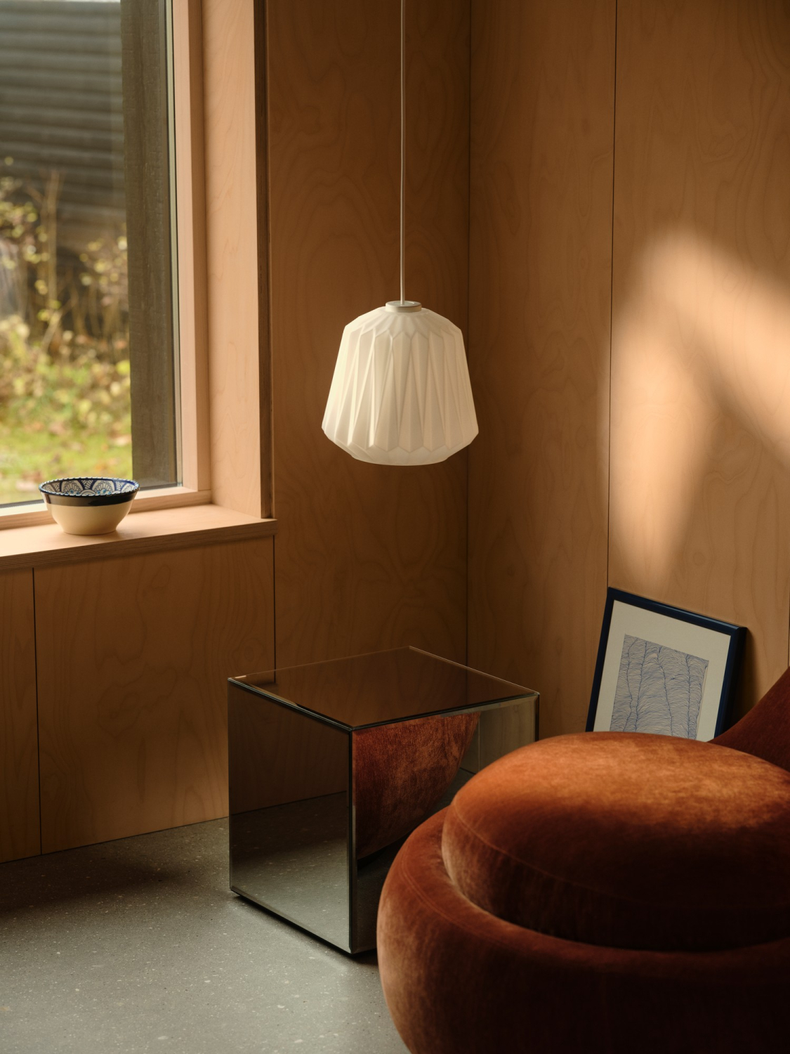 Nordlux Pendelleuchte Elbie plissiertes Opalglas E27 2612323001