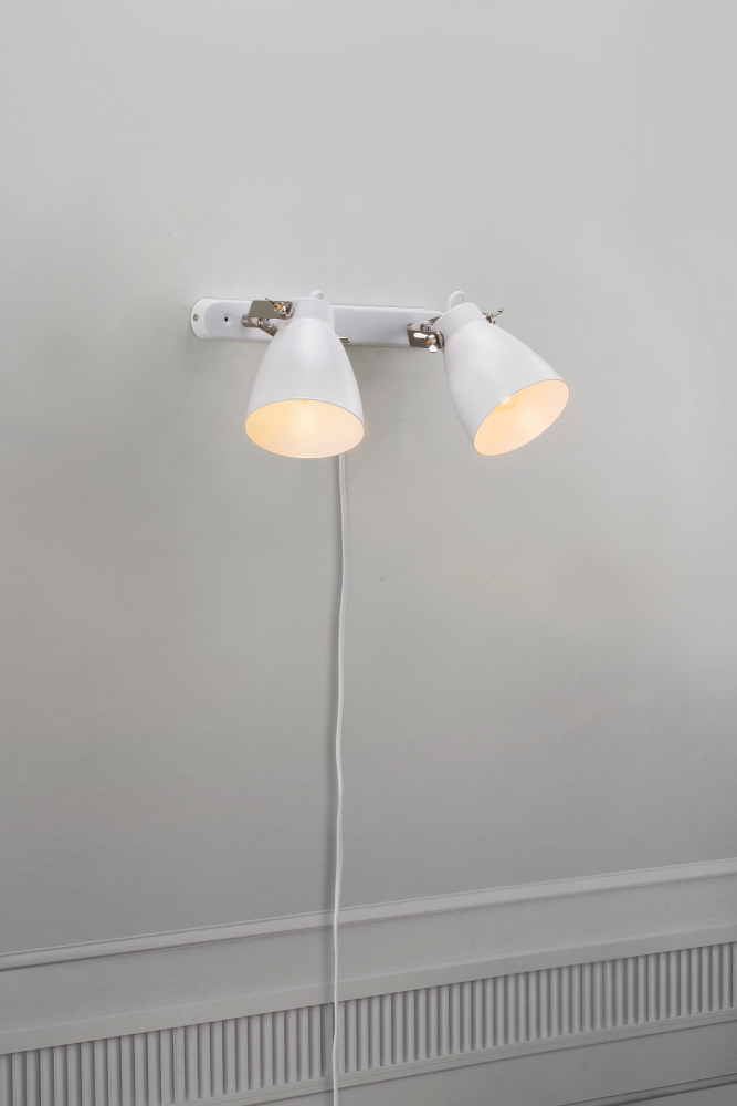 Nordlux Wandleuchte LARGO 2-Schiene E27 weiss 47060001